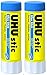 UHU Colored Glue Stick, 1.41oz Blue, rubs on Blue & Dries Clear, Washable, Solvent Free, Screw on Cap, Pack of 2 99653