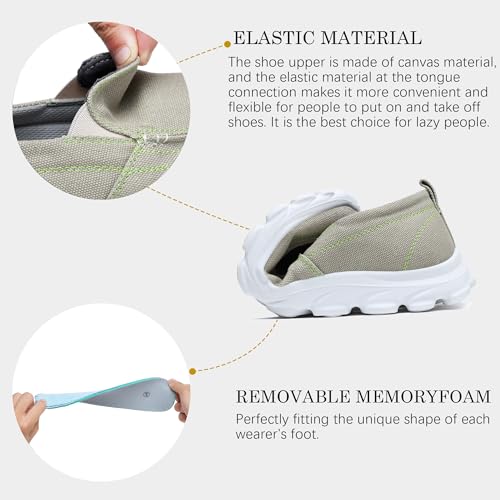 Men Casual Slip On Loafers, Men's Comfortable Shoes for Walking, Soft and Lightweight Daily Sneaker for Men, Breathable Comfort Loafer4