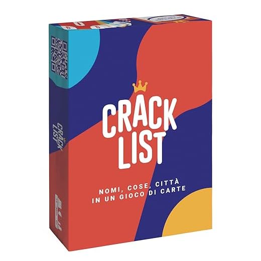 CRACK LIST I Divertente Gioco da Tavolo per Tutta la Famiglia I Gioco di Carte I 2-8 Giocatori I 10+Anni I Durata media: 30 min I Gioco di Società per li Amici I Italian