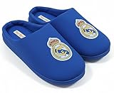 Real Madrid Zapatillas de casa para Niño y Adulto – Oficiales, cómodas y acolchadas (tallas 30/31 a 45/46) (Azul, 32/33, Sistema tallas calzado EU, Adolescente, Números (rango), mediano, 32, 33)
