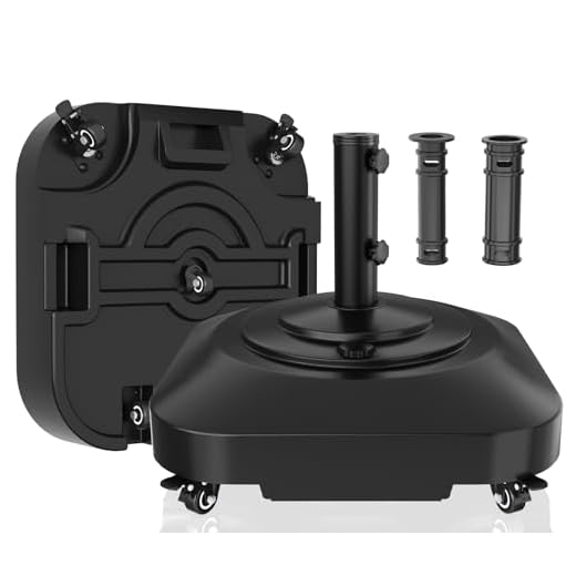 Best umbrella holder for elderly walker Heavy Duty Umbrella Base with 5 Wheels