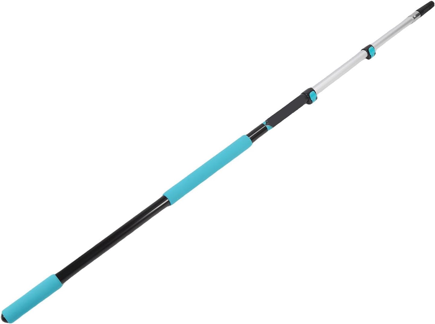 WALFRONT Multipurpose Telescopic Pole Paint Roller Extension Pole 12ft Aluminum Alloy Adjustable from 3.94 to 9.84ft for Painting Dusting Window Cleaning Home Improvement Tools