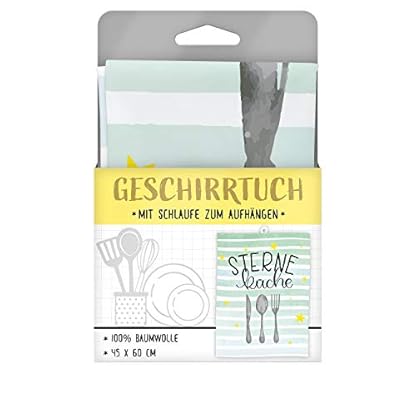 GRUSS & CO Geschirrtuch Motiv "Sterneküche" | Baumwolle, 60 cm x 45 cm, farbiger Motivdruck | Geschenk, Küche, Kochen, Grillen | 47105 – Bild 3