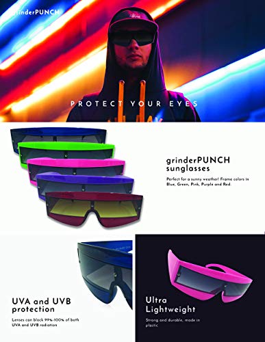 grinderPUNCH Oversize Techno Eye Shield Protection Sunglasses2