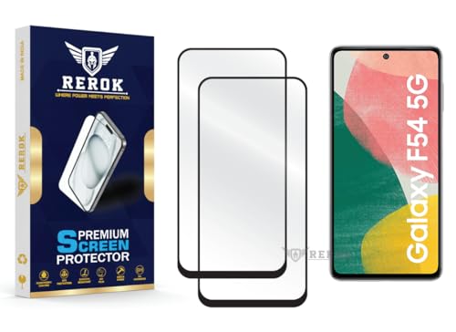 Image of Gorilla Tempered Glass Screen Protector Compatible with Samsung Galaxy F54 5G [Pack of 2] | Edge-to-Edge, Bubble-Free, Case Friendly, Easy Installation Kit