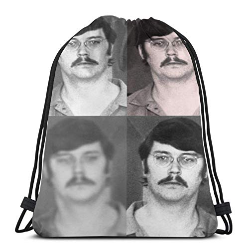 Hdadwy Anime Jigsaw Killer Unisex Mochila con cordón Bolsas de Hombro Divertidas Riñonera Poliéster Bolsas de Hilo Impermeables para Deportes Gimnasio Yoga Natación Escuela de Viaje