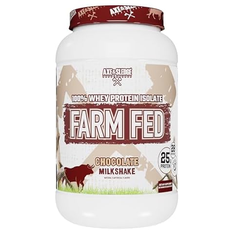 Axe & Sledge Supplements Farm Fed 100% Whey Protein Isolate, Digestive Enzymes (Chocolate Milkshake V2) Cover