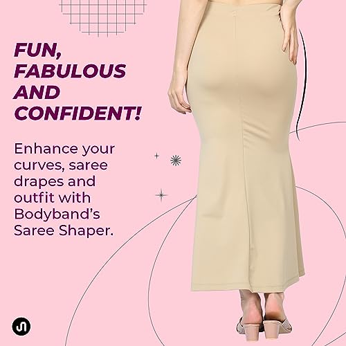 Bodyband Saree Shapewear for Women Shapewear Petticoat for Women Smooth Curve Peticote Innerwear for Women Saree in Party Saree Shaper for Women, Ladies - Image 4