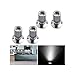 LED Einbaustrahler Set 4er, Audor 1W LED Deckenstrahler Schwenkbar Deckenspots Mini Einbauleuchte Aluminium Spots LED Set Kaltweiss für Weinschrank/Schrank/Küche/Wohnzimmer-Silber [Energieklasse A+++]