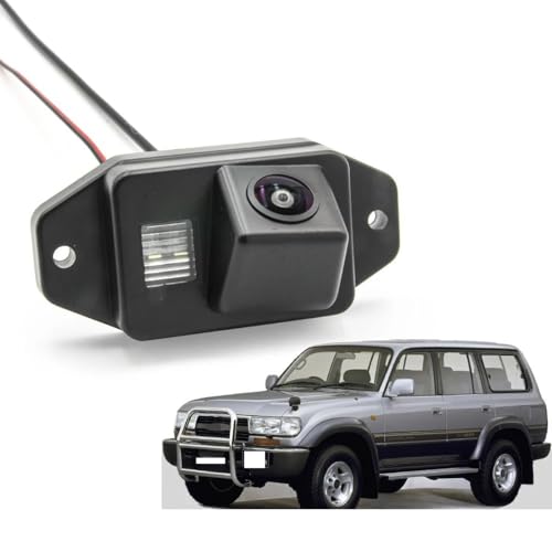 FCILNXSL Rearview Mirror Camera for Toyota Land Cruiser 80 Series 1989-2007 Car Bakcup Reverse Monitor Night Vision CCD HD AHD Fisheye(C135 AHD 720P)
