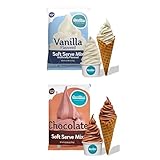 Bundle of Frostline Vanilla Soft Serve Ice Cream Mix (Qty 1x 6 lb Bag) + Frostline Chocolate Soft Serve Ice Cream Mix (Qty 1x 6 lb Bag)