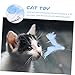 DOITOOL 3pcs Interactive Cat Toys Teaser Stick Crinkle Kitten Wand Pet Supplies Toy for Cats