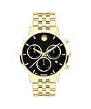 Movado Museum Classic Men's Watch - Swiss Quartz Chronograph Movement, Stainless Steel Link Bracelet - 3 ATM Water Resistance - Classic, Luxury Fashion Timepiece for Him - 42mm