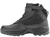Maelstrom Men's PATROL 6 Inch Tactical Duty Work Boot with Zipper, Black, 8 M US