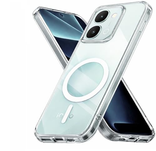 Image of SPAZY CASE iQOO Z11x 5G Back Cover | Crystal Clear Anti-Yellow Case | Premium Abstract Design | Shockproof Slim Fit | Scratch Resistant Transparent Cover for iQOO Z11x 5G