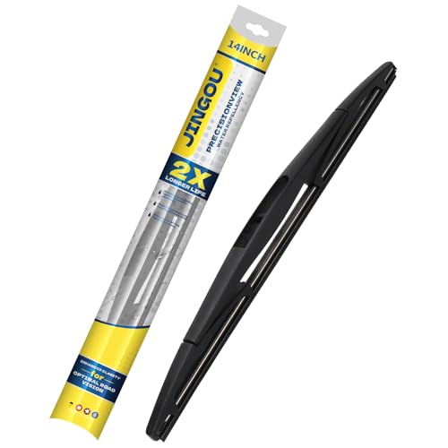 14 Inch Rear Wiper Blade Compatible with Subaru Outback 2006-2019/Subaru Forester 2006-2022/Honda Fit 2009-2020 Back Windshield Wipers (Pack of 1) Automotive Replacement Windshield Wiper Blades(14B)