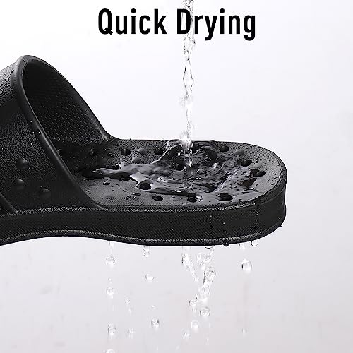 Image of shevalues Shower Shoes for Women Men with Arch Support Quick Drying Pool Slides Lightweight Beach Sandals with Drain Holes