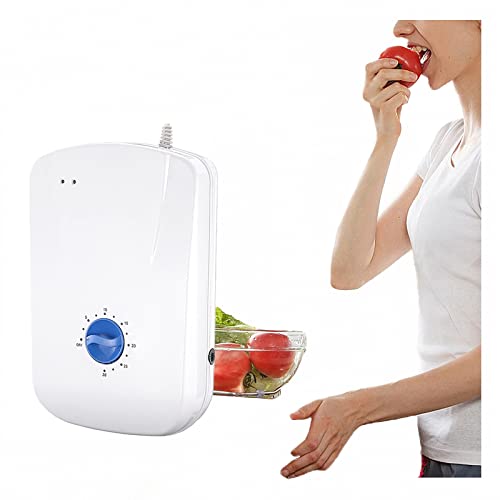 AXTMR Lavadora multifuncional de frutas y verduras, con ajuste multipuesto (5-30 minutos), fondo con alfombrilla antideslizante,White,33 * 20cm