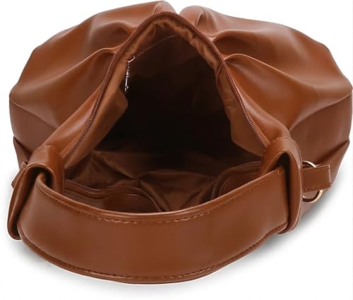 Image of Crossbody Bag for Women, Black Tone Shoulder Handbag for Women, Grain Texture with Inner Padded Pocket Handbag