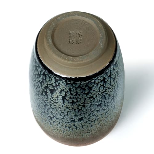 Taza de porcelana cilíndrica sin asa, 12 oz, flores glaze miniatura 4