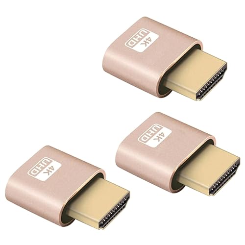 4K Emulador de Pantalla de Monitor Virtual de Alta resolución de Binghe 3 Piezas Adaptador de...