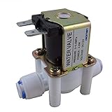 ★Potencia nominal: 4,8 W. DIGITEN - Válvula solenoide de agua de 12 V CC, conexión rápida, alimentación de entrada de 1/4 pulgadas N/C normalmente cerrada, sin presión de agua