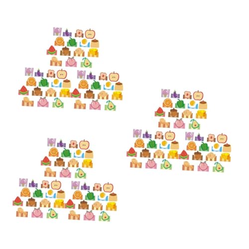 Notes autocollantes aliments onglets collants et blocs-notes portables pastel NUOBESTY