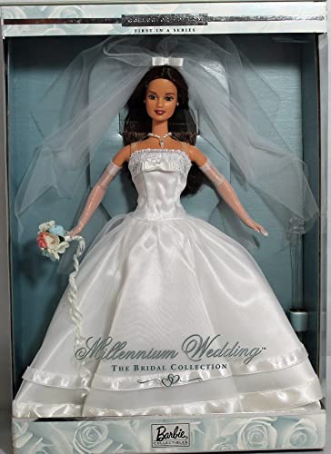 1999 Millennium Wedding Barbie (Brunette) miniatura 1
