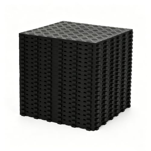 bimiti 20 Stück 40x40cm PVC Garagenboden Garagenboden Fliesen aus Gummi Garagenboden Schutzmatte rutschfeste Bodenmatte für Garage (20pcs)