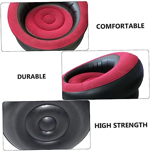 Sofá inflable resistente a pinchazos dile adiós al suelo duro con este asiento de PVC cómodo 7