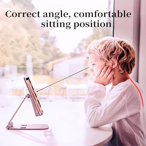 Jiucaie KZ-02 Cell Phone Stand For Angle Height Adjustable Desk Sturdy Aluminum Metal Phone Holder thumb #6