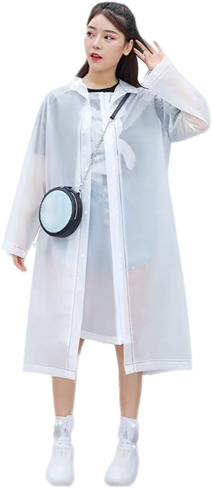 Ponchos for Women, Portable Rain Coats for Men, Rain Ponchos for Adults with Hood and Sector Waterproof Layer, Lightweight Bicycle Raincoat Poncho for Outdoor Activities