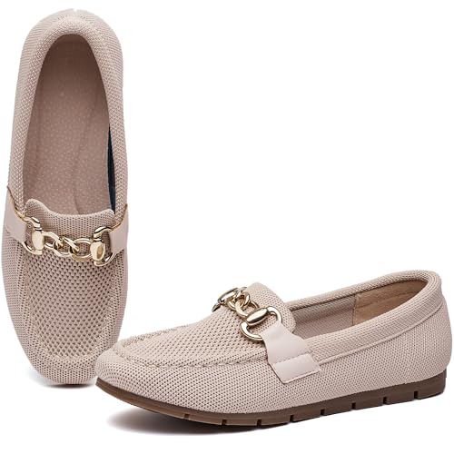 Image of Loafers for Women Comfortable Slip On Flats with Memory Foam Insole for Daily Wearing