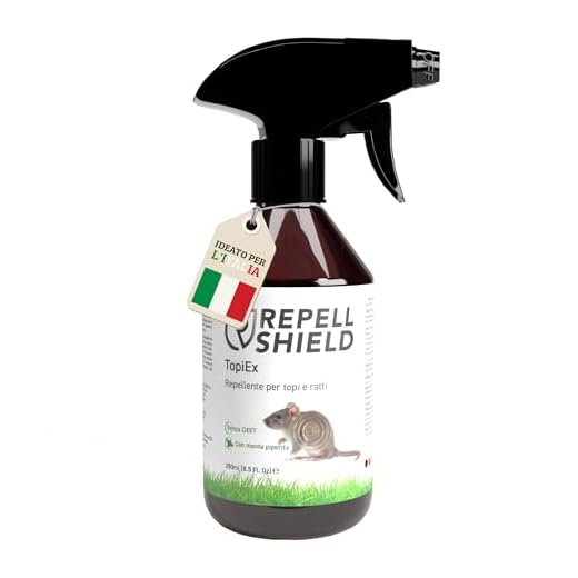 RepellShield Repellente Topi Auto, Cavi Elettrici, Soffitta - 250ml - Non Macchia - Dissuasore per Topi da Esterno e Interno - Formula Naturale con Olio di Menta Piperita per Topi, Ratti e Roditori