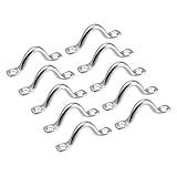 【Característica】] - Este hardware de ojo de almohadilla es un accesorio de montaje esencial para cualquier vela de sombra. Placa plana con aro / anillo saliente.