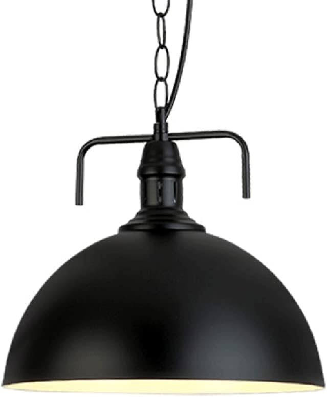 Suspension industrielle noire et lustre de plafond vintage