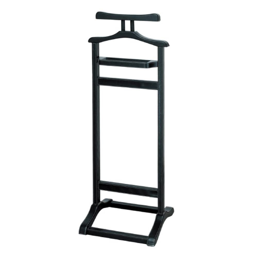 YNBSHGAA Wooden Clothes Rack Wardrobe Valet Stand Suit Garment Valet Stand for Hotels Dormitory Office 17 Styles,Style#k