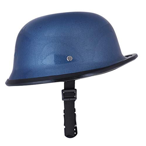 Image of Sage Square German Multipurpose Half Helmet (Blue Glossy) (Non-Motorized)