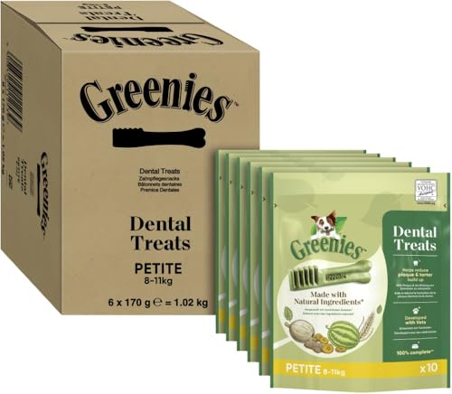 GREENIES Dental Treats Petite für Hunde von 8-11kg, 6 x 170g