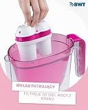 Dzbanek filtrujący Vida zawierający 1 Wkład filtracyjny Magnesium Mineralized Water I Licznik ręczny I 2,6 Litry I różowy