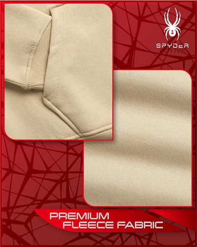 Spyder Men's Sweatsuit Set - 2 Piece Performance Fleece Pullover Hooded Sweatshirt and Jogger Sweatpants for Men (S-XXL)4