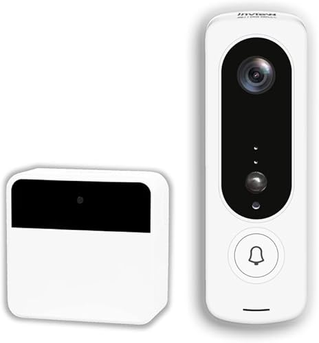 Miniatura 2 de Bell + Howell InView BHDC1 - Cámara de timbre de puerta de 1080p + kit de timbre BHCH1A (blanco, BHDC1A-W)