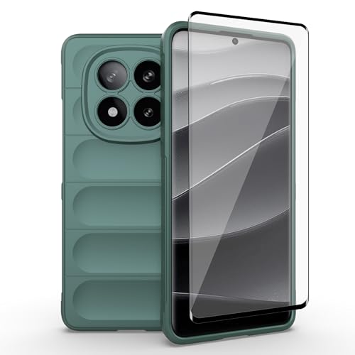Coque Redmi Note 14 Pro Plus 5G anti-choc silicone vert pour préserver votre écran