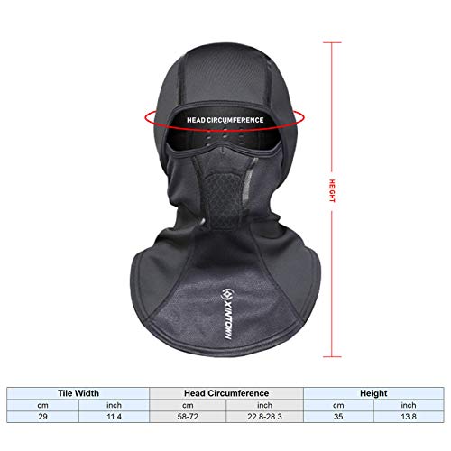 Chapéu de Ciclismo, Andoer Boné de ciclismo balaclava capa térmica à prova d'água à prova de vento