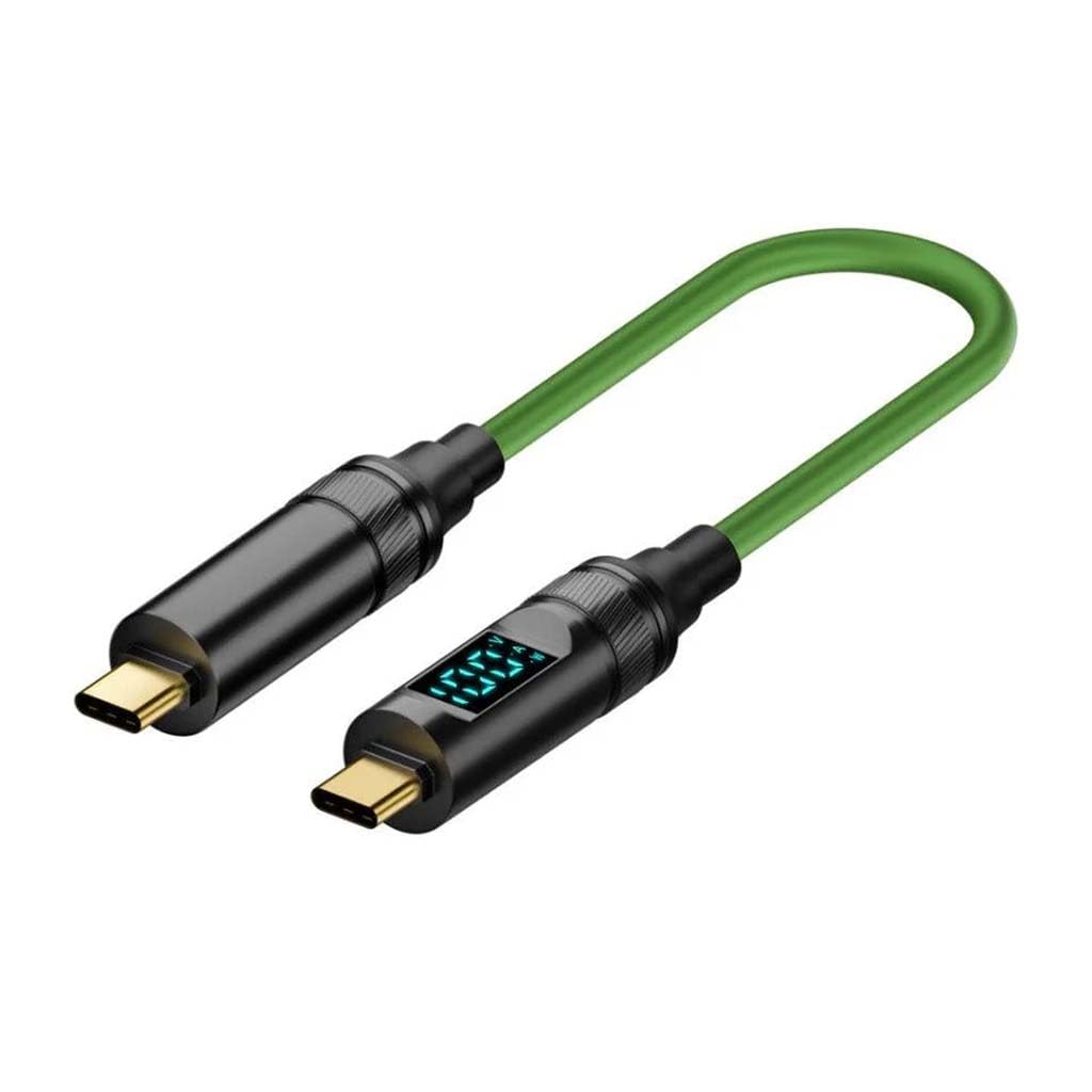 Type-C Male to USB-C Male Ultra Soft High-Flex Cable converter for Fast Charging, Support 8K@60Hz Video Output, 20Gbps DataTransfer, Perfect for Smartphones, Laptops, Gaming Consoles (100CM)