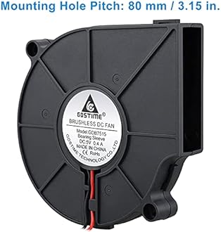 75mm x 15mm Blower, DC 5V USB Fan