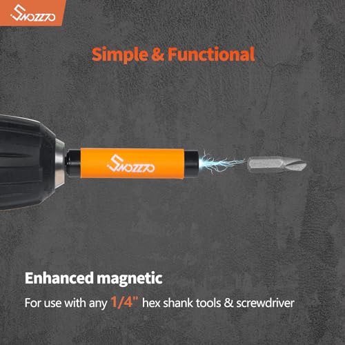 Swozzto 5PCS 1/4\" Hex Shank Magnetic Drive Guide(Length:3.15\"),Drill Bit Tip Holder for Prevent Screws Shaking When Driving
