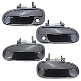 Osompar Exterior Door Handle Front Rear Left Right Side 4PCS Compatible with 1996-2000 Honda Civic Replaces 72180S00004 72140S00004 72680S04003 72640S04003