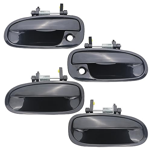 Osompar Manija de puerta exterior delantera trasera e izquierda derecha 4 piezas compatibles con Honda Civic 1996-2000 sustituye a 72180S00004 72140S00004 72680S04003 72640S04003