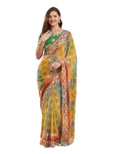 Image of Women's Banarasi Silk With Jacquard Print Saree With Blouse